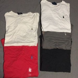 5 polo shirts